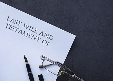 Last Will document for legal estate planning and asset distribution